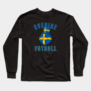 Sverige Fotboll Long Sleeve T-Shirt